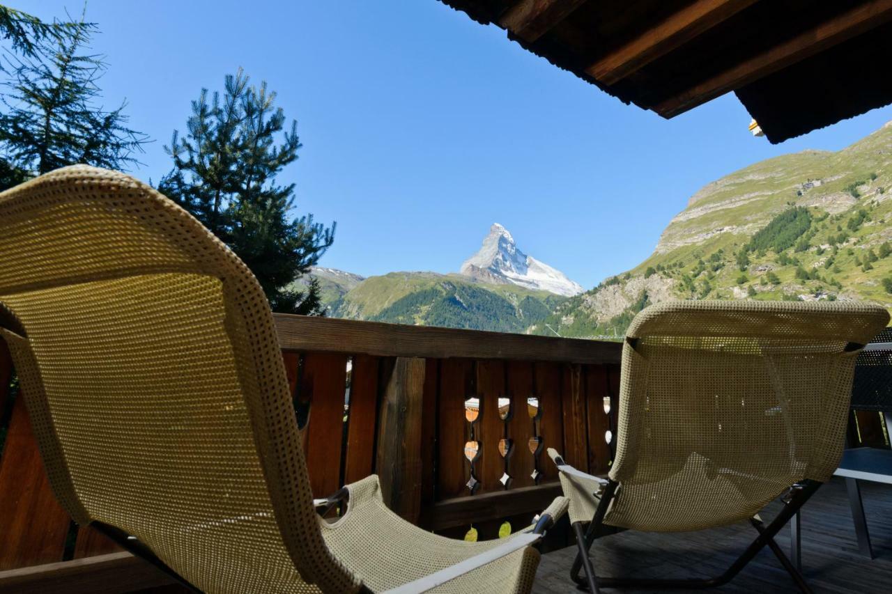Chalet Kisseye With Heated Pool And Matterhorn Views Apartment Цермат Екстериор снимка